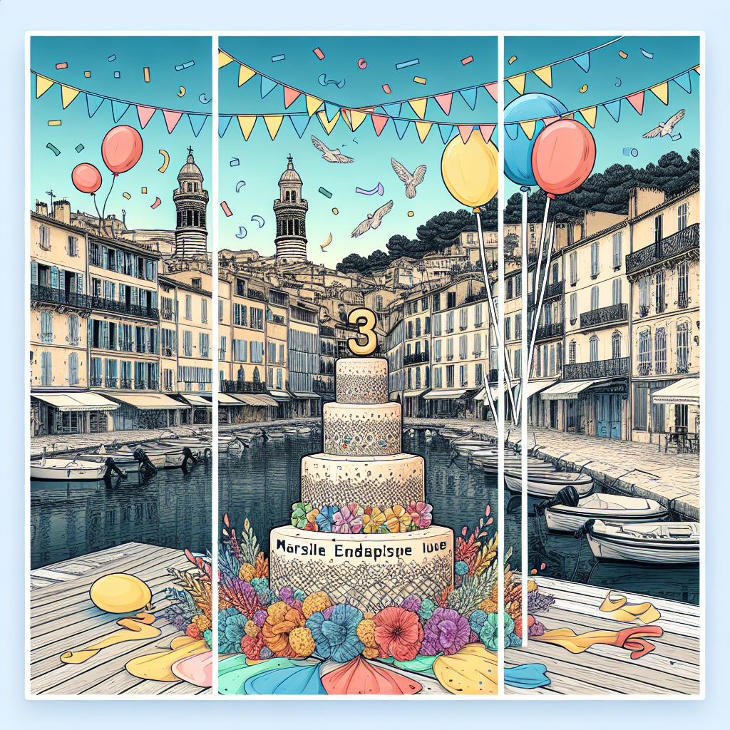Anniversaire 3 ans à Marseille Endoume