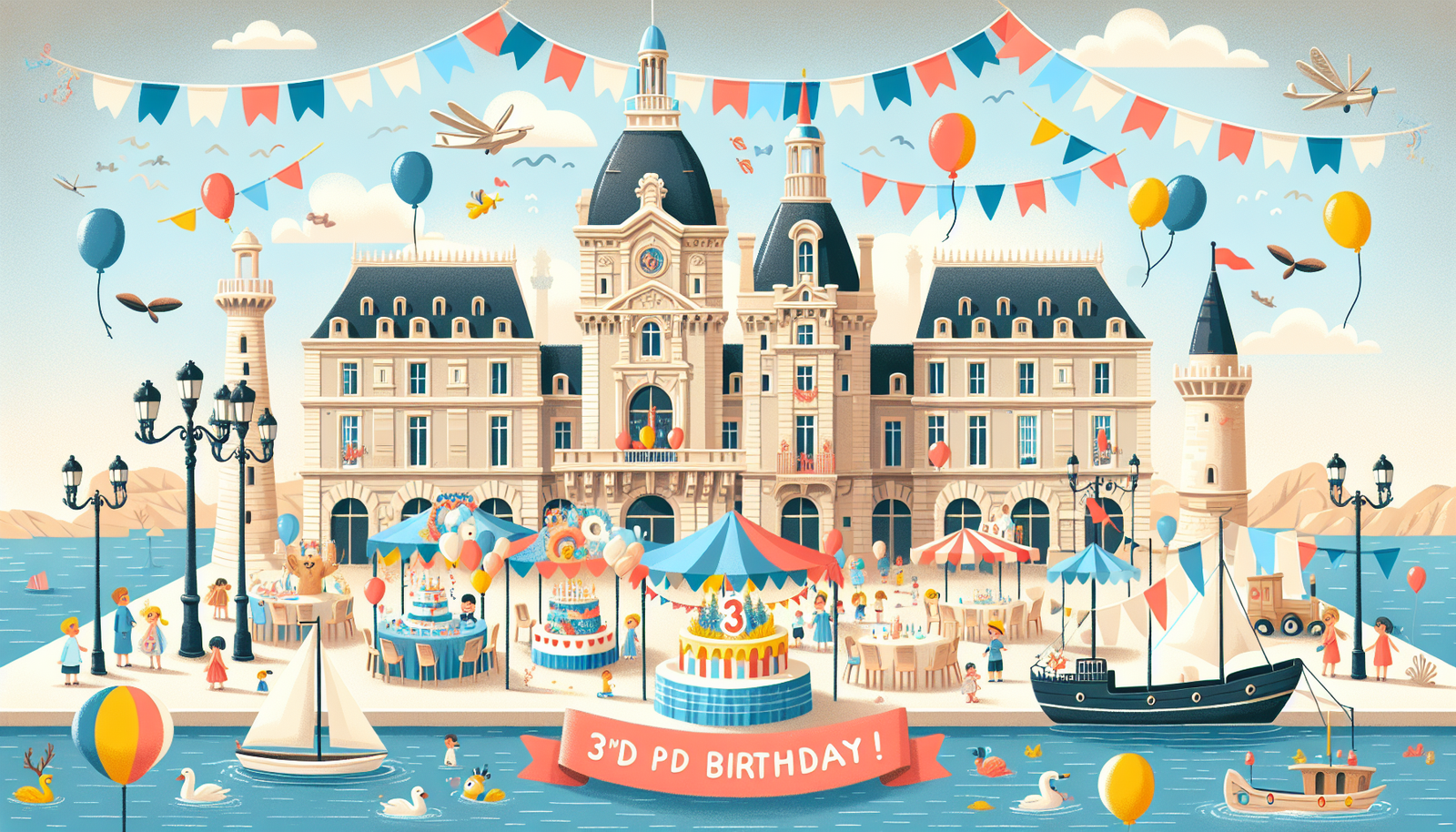 Anniversaire 3 ans à Marseille Hôtel-de-Ville