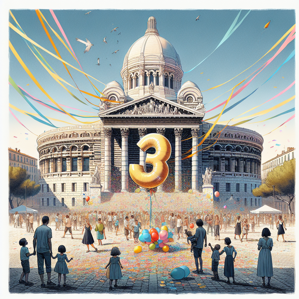 Anniversaire 3 ans à Marseille Palais-de-Justice
