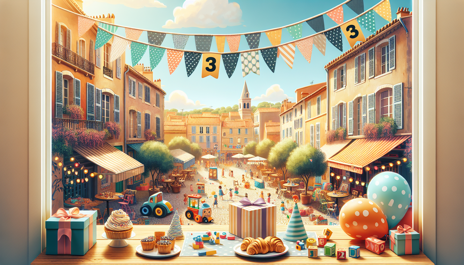 Anniversaire 3 ans à Marseille Panier