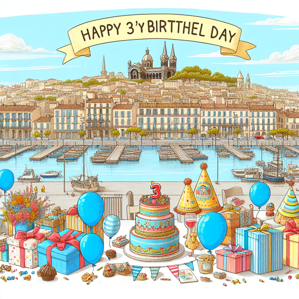 Anniversaire 3 ans à Marseille Millière
