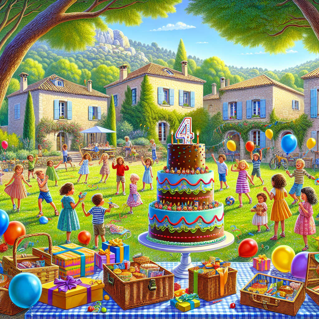 Anniversaire 4 ans à Cadolive