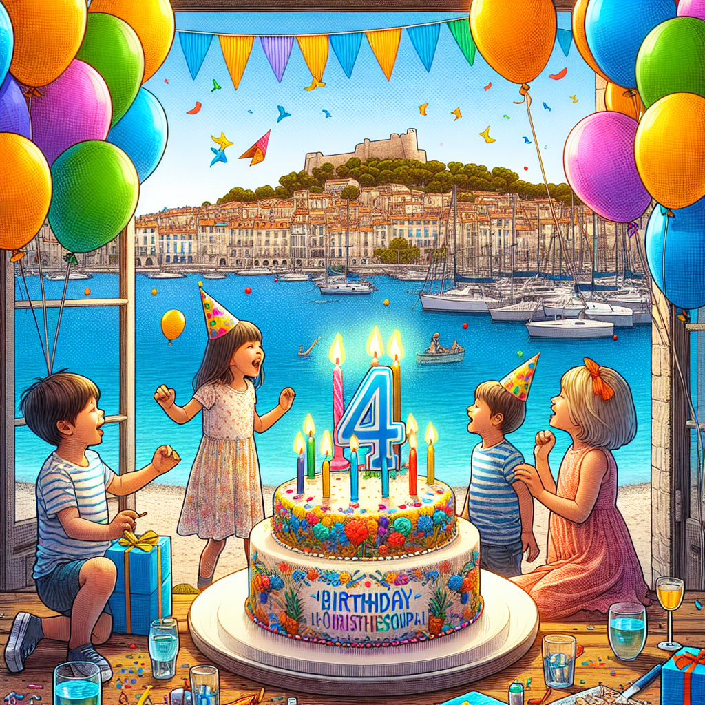 Anniversaire 4 ans à Marseille Endoume