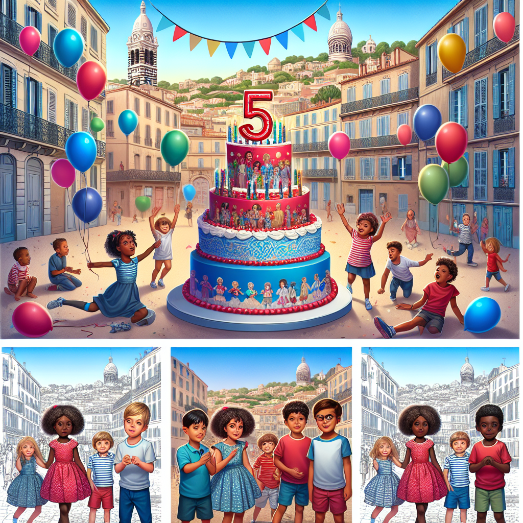 Anniversaire 5 ans à Marseille Baille