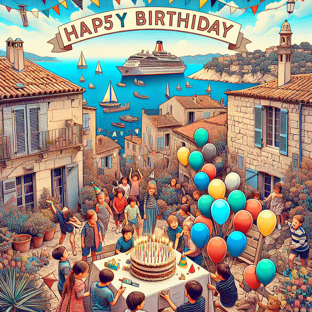 Anniversaire 5 ans à Marseille Endoume