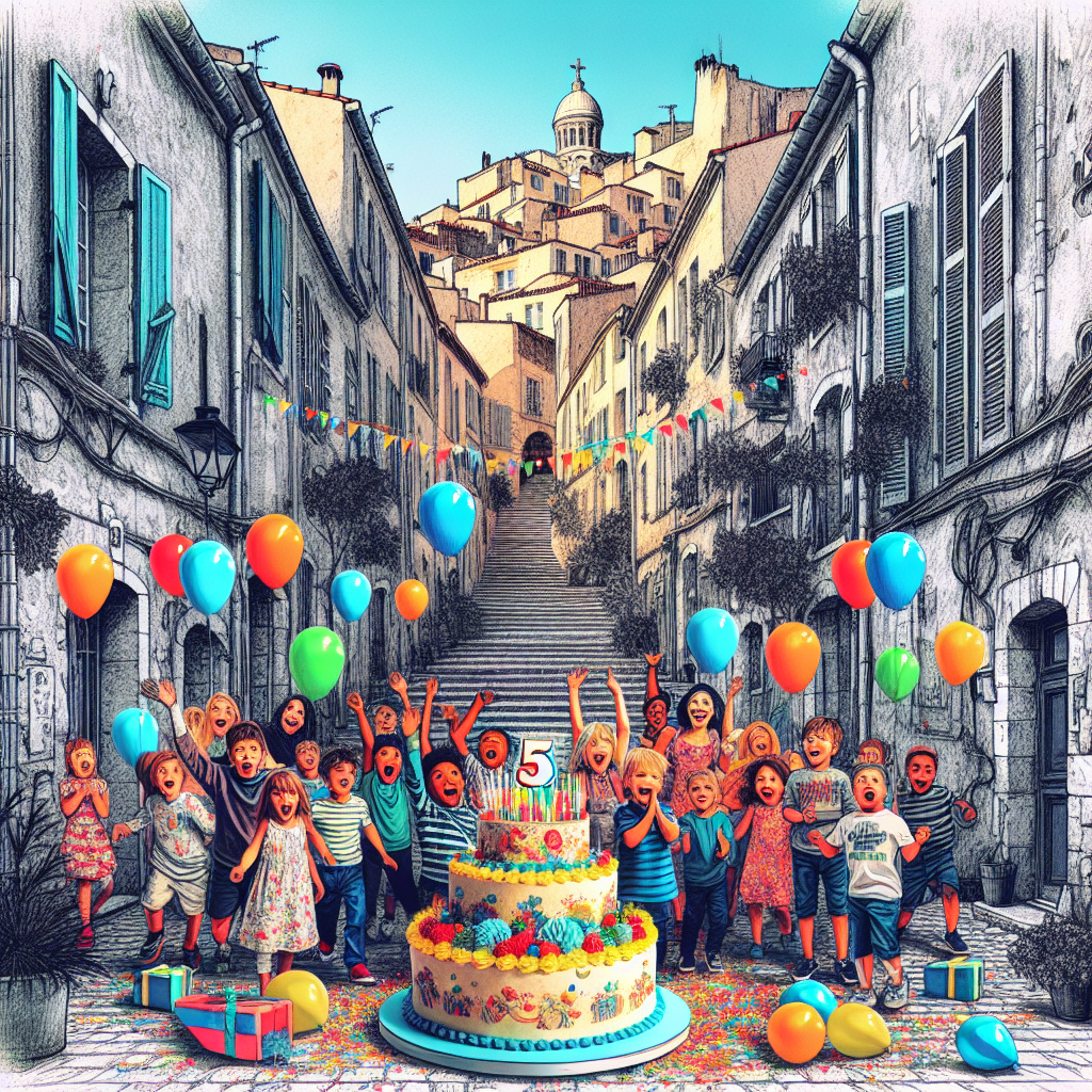 Anniversaire 5 ans à Marseille Panier