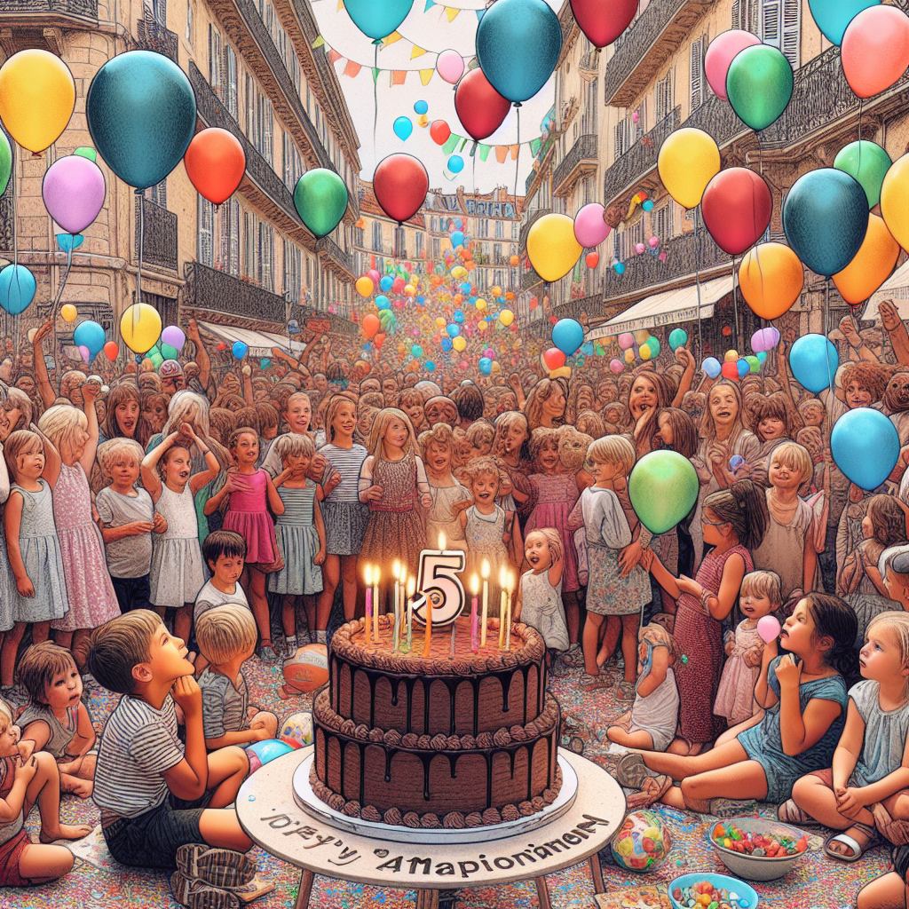Anniversaire 5 ans à Marseille 10e arrondissement